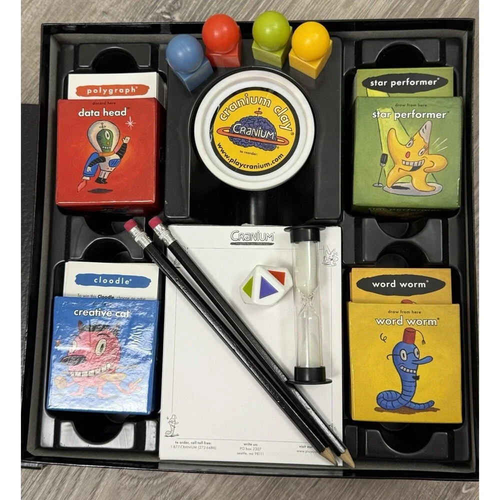 Cranium Board Game Team Play Family Night Y2K Nostalgia VTG 2002 Gary‎ Baseman